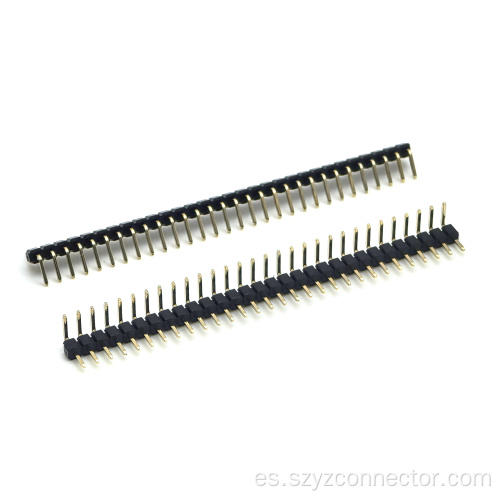 Encabezado de pasador de 2.54 mm ángulo recto